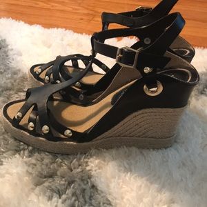 Gorgeous wedges genuine leather upper